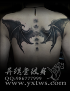 魔鬼翅膀纹身