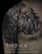 法海和尚半甲纹身