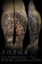 传统鲤鱼纹身