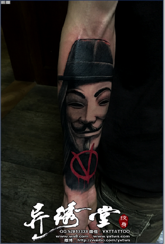 V字仇杀队纹身