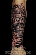 传统嘎巴拉纹身